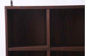 ラフジュ工房オリジナル　古材リメイク家具　3×3マス　収納とディスプレイが楽しめる壁掛けマス目棚(壁掛け収納棚、ウォールラック)(R-037443)