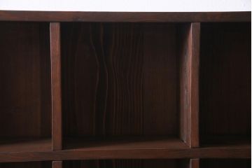 ラフジュ工房オリジナル　古材リメイク家具　3×3マス　収納とディスプレイが楽しめる壁掛けマス目棚(壁掛け収納棚、ウォールラック)(R-037443)