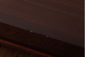 レトロ家具　和製アンティーク　檜材　古い木の風合いが味わい深い文机(座机、ローテーブル)(R-037447)