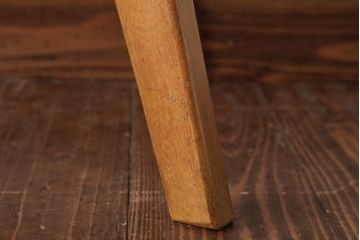 アンティーク家具　昭和初期　ナラ材製　北欧家具のようなスタイリッシュなサイドテーブル(R-037450)