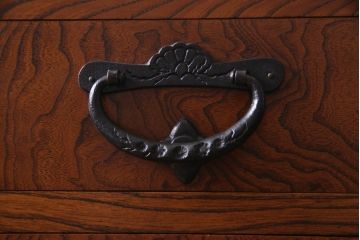 中古　岩谷堂箪笥　迫力のある杢目のビンテージ衣装箪笥(整理箪笥、チェスト)(R-037452)