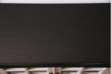 当店ペイント家具　北海道民芸家具　レトロな色合いのキャビネット(サイドボード、リビングボード、収納棚)(R-037453)