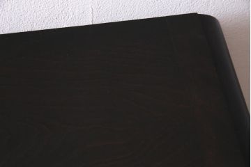 当店ペイント家具　北海道民芸家具　レトロな色合いのキャビネット(サイドボード、リビングボード、収納棚)(R-037453)