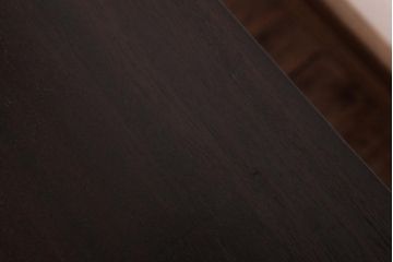 レトロ家具　バイカラーが印象的なレトロな文机(座机、ローテーブル)(R-037456)