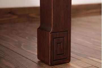 和製アンティーク　大正昭和期　総ケヤキ無垢材　天板一枚板!　鮮明な杢目が高級感漂う座卓(ローテーブル、センターテーブル)(R-037457)