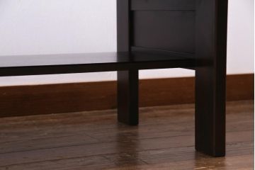 中古　北海道民芸家具　高級感漂う和モダンなセンターテーブル(リビングテーブル)(R-037459)