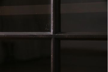 ラフジュ工房オリジナル　アンティーク建具リメイク　シンプルなガラス戸のサイドボード(キャビネット、収納棚、戸棚)(R-037460)