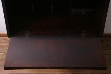中古　北海道民芸家具　上質な作りが魅力のライティングビューロー(机、在宅ワーク、在宅用引き出し、ワークデスク)(定価約34万円)(R-037463)