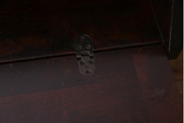 中古　北海道民芸家具　上質な作りが魅力のライティングビューロー(机、在宅ワーク、在宅用引き出し、ワークデスク)(定価約34万円)(R-037463)