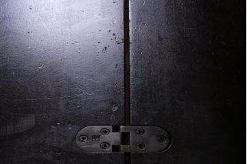 中古　北海道民芸家具　上質な作りが魅力のライティングビューロー(机、在宅ワーク、在宅用引き出し、ワークデスク)(定価約34万円)(R-037463)