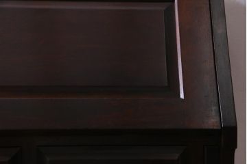 中古　北海道民芸家具　上質な作りが魅力のライティングビューロー(机、在宅ワーク、在宅用引き出し、ワークデスク)(定価約34万円)(R-037463)