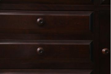 中古　北海道民芸家具　上質な作りが魅力のライティングビューロー(机、在宅ワーク、在宅用引き出し、ワークデスク)(定価約34万円)(R-037463)