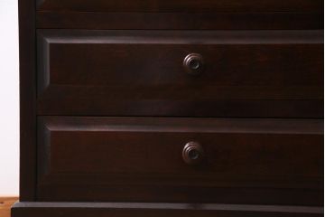 中古　北海道民芸家具　上質な作りが魅力のライティングビューロー(机、在宅ワーク、在宅用引き出し、ワークデスク)(定価約34万円)(R-037463)