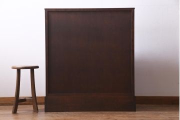 中古　北海道民芸家具　上質な作りが魅力のライティングビューロー(机、在宅ワーク、在宅用引き出し、ワークデスク)(定価約34万円)(R-037463)