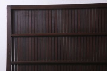 アンティーク家具　店舗にもおすすめ　和モダンに合う特大サイズの平格子戸1枚(引き戸、建具)(R-037466)