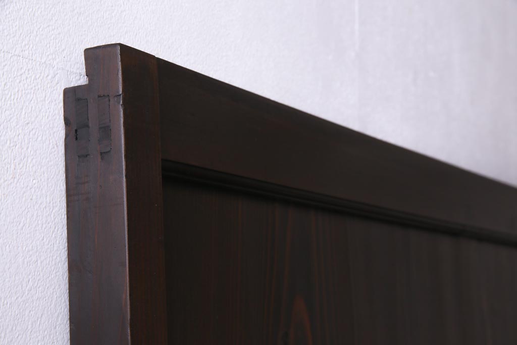 アンティーク家具　大正昭和初期　大正ロマンにもレトロスタイルにも合うガラス戸1枚(引き戸、建具)(R-037467)