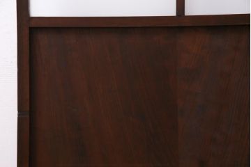 アンティーク家具　大正昭和初期　大正ロマンにもレトロスタイルにも合うガラス戸1枚(引き戸、建具)(R-037467)