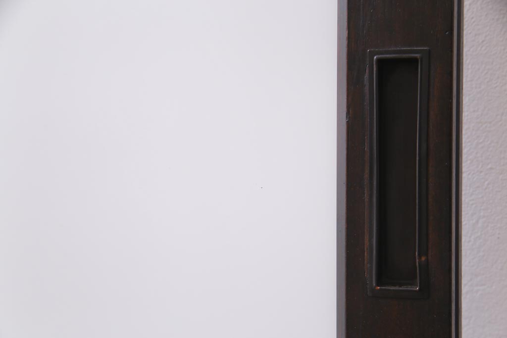 アンティーク建具　和製アンティーク　大正昭和期　デザインガラスが目を引くガラス戸1枚(R-037468)