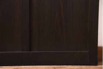 アンティーク建具　和製アンティーク　大正昭和期　デザインガラスが目を引くガラス戸1枚(R-037468)