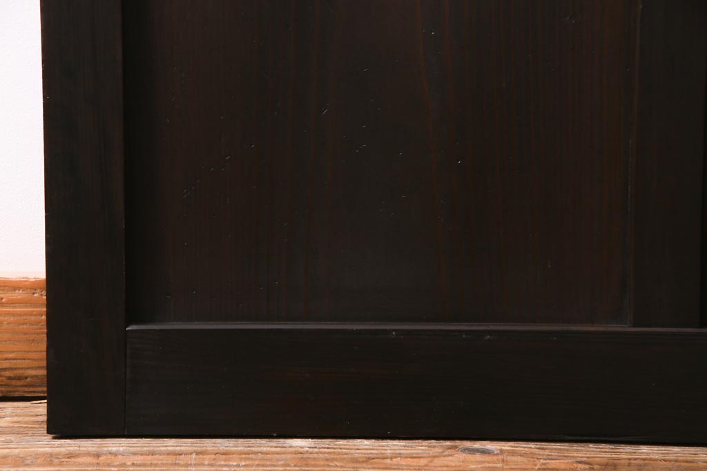 アンティーク建具　和製アンティーク　大正昭和期　デザインガラスが目を引くガラス戸1枚(R-037468)