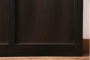 アンティーク建具　和製アンティーク　大正昭和期　デザインガラスが目を引くガラス戸1枚(R-037468)