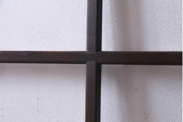 アンティーク家具　大正昭和初期　和洋折衷の空間にも馴染むガラス戸2枚セット(引き戸、建具)(R-037469)