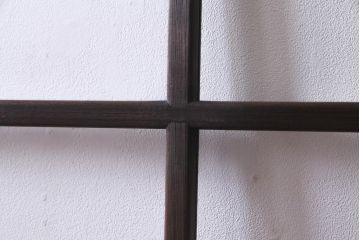 アンティーク家具　大正昭和初期　和洋折衷の空間にも馴染むガラス戸2枚セット(引き戸、建具)(R-037470)