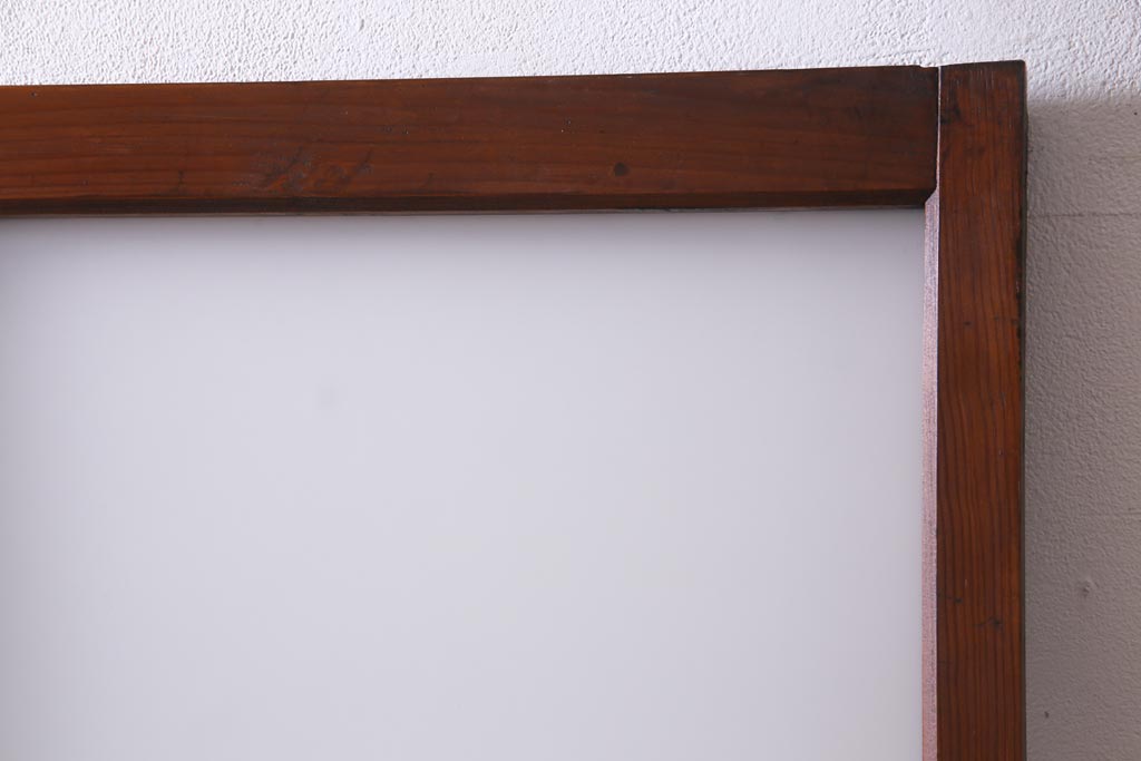 レトロ家具　趣のある昭和レトロなガラス戸(引き戸、建具)(R-037471)