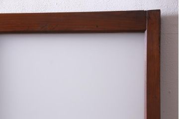 レトロ家具　趣のある昭和レトロなガラス戸(引き戸、建具)(R-037471)