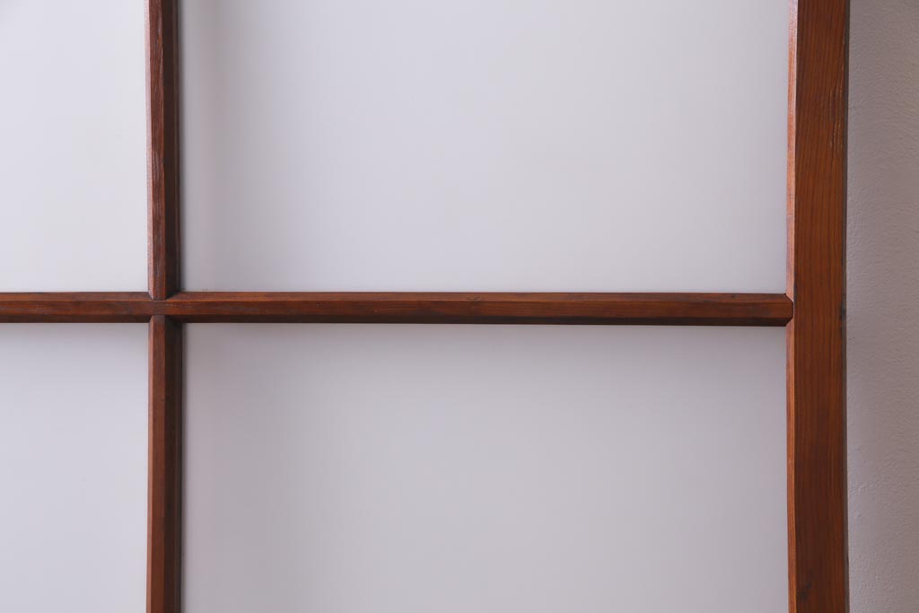 レトロ家具　趣のある昭和レトロなガラス戸(引き戸、建具)(R-037471)