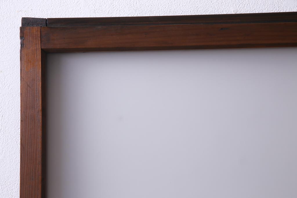 レトロ家具　趣のある昭和レトロなガラス戸(引き戸、建具)(R-037471)