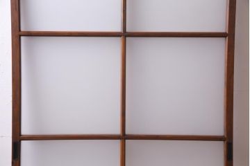 レトロ家具　趣のある昭和レトロなガラス戸(引き戸、建具)(R-037471)