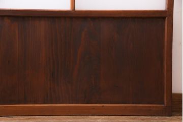 レトロ家具　趣のある昭和レトロなガラス戸(引き戸、建具)(R-037471)