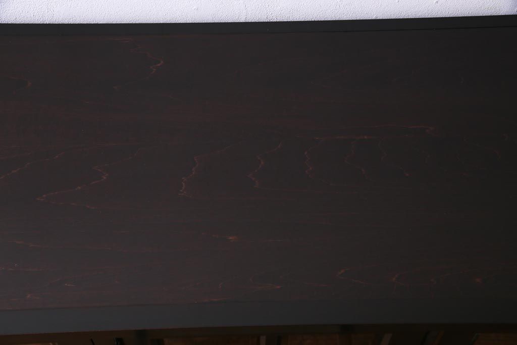 当店リメイク　民芸家具　北海道民芸家具　天板・丸脚付リメイクキャビネット(サイドボード、収納棚)(R-037473)