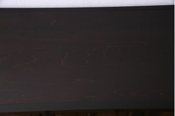 当店リメイク　民芸家具　北海道民芸家具　天板・丸脚付リメイクキャビネット(サイドボード、収納棚)(R-037473)