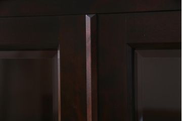 当店リメイク　民芸家具　北海道民芸家具　天板・丸脚付リメイクキャビネット(サイドボード、収納棚)(R-037473)