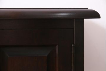 中古　北海道民芸家具　HM135　シックな雰囲気漂うサイドボード(リビングボード、キャビネット、収納棚)(定価約27万円)(R-037474)