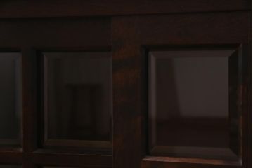 中古　北海道民芸家具　HM135　シックな雰囲気漂うサイドボード(リビングボード、キャビネット、収納棚)(定価約27万円)(R-037474)