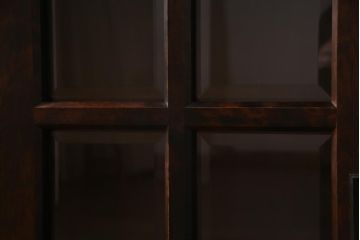 中古　北海道民芸家具　HM135　シックな雰囲気漂うサイドボード(リビングボード、キャビネット、収納棚)(定価約27万円)(R-037474)