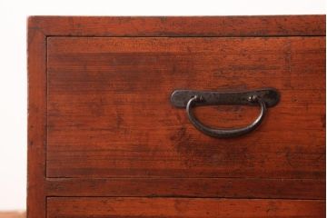 アンティーク家具　和製アンティーク　ヒノキ材の味わいが魅力的な小引き出し(小物収納)(R-037476)