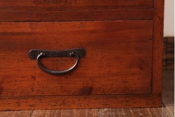 アンティーク家具　和製アンティーク　ヒノキ材の味わいが魅力的な小引き出し(小物収納)(R-037476)