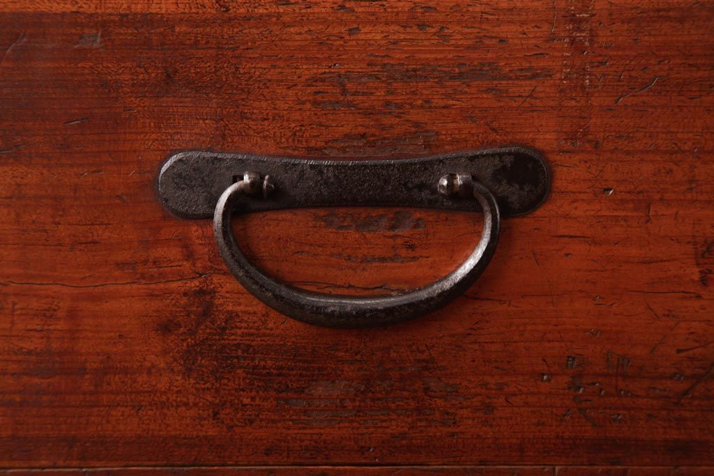 アンティーク家具　和製アンティーク　ヒノキ材の味わいが魅力的な小引き出し(小物収納)(R-037476)