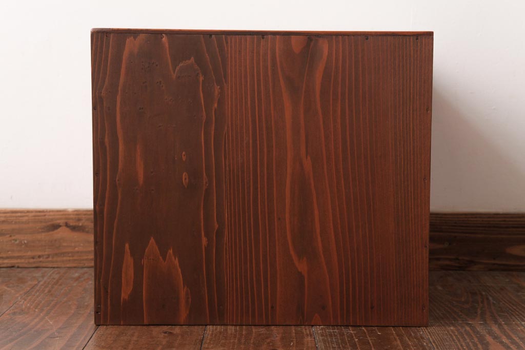 アンティーク家具　和製アンティーク　ヒノキ材の味わいが魅力的な小引き出し(小物収納)(R-037476)