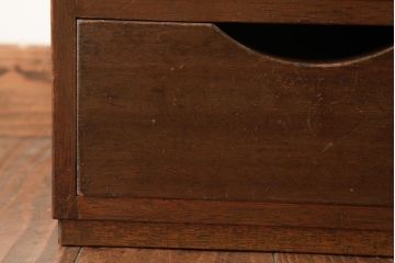 アンティーク家具　和製アンティーク　ラワン材　レトロでシンプルな小引き出し(小物収納)(R-037477)