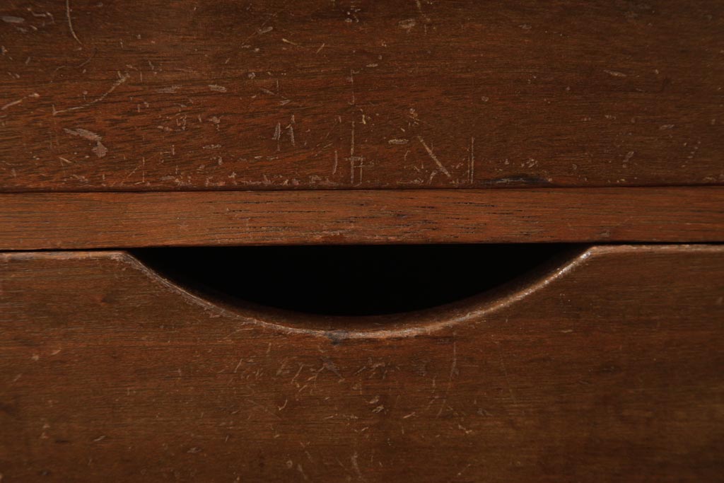 アンティーク家具　和製アンティーク　ラワン材　レトロでシンプルな小引き出し(小物収納)(R-037477)