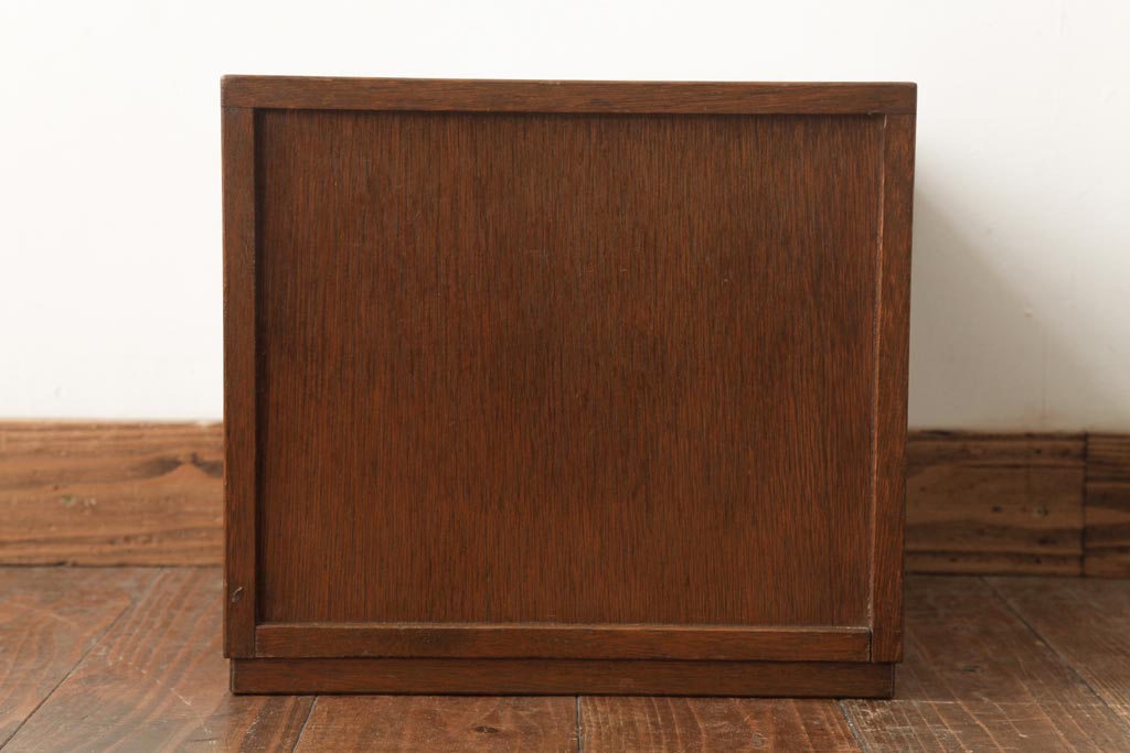 アンティーク家具　和製アンティーク　ラワン材　レトロでシンプルな小引き出し(小物収納)(R-037477)