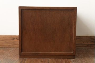 アンティーク家具　和製アンティーク　ラワン材　レトロでシンプルな小引き出し(小物収納)(R-037477)