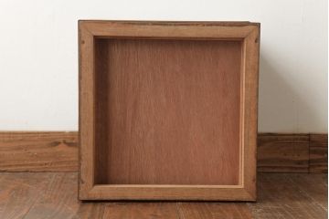 アンティーク家具　和製アンティーク　ラワン材　レトロでシンプルな小引き出し(小物収納)(R-037477)