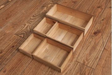 アンティーク家具　和製アンティーク　桑材貼り　上品でレトロな裁縫箱(小引き出し、小物収納)(R-037478)