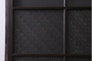 アンティーク家具　ダイヤガラスがおしゃれなレトロシックに合うガラス戸1枚(引き戸、建具)(R-037479)